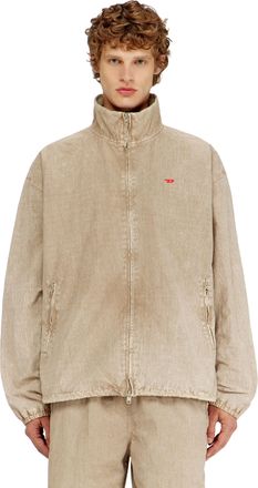 Diesel Treated taslan jacket with treated finish - Jackets - Man - Beige