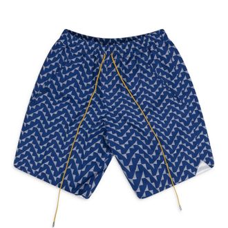 Rhude Blue Chevron Short