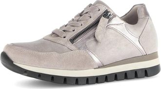 Gabor Velours Sneakers Eclisse Stijl - Dames - Sneakers - Beige - 37 EU - Schoenen