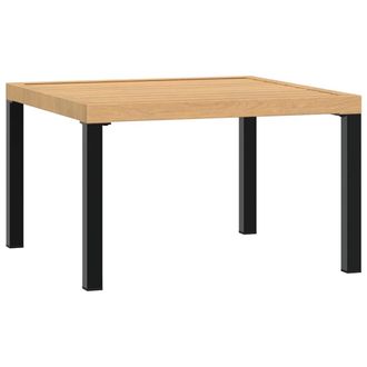 vidaXL Mesa De Centro De Jard&iacute;n Aluminio Negro 65x65x40 Cm Vidaxl