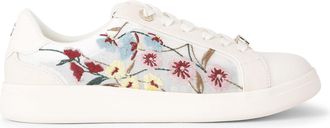 Kurt Geiger Womens Leather Eliza Embroidery Sneakers - White - Size UK 3