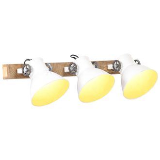 vidaXL L&aacute;mpara De Pared Industrial Blanca 65x25 Cm E27 Vidaxl