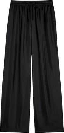 Róhe Silk Trousers - Black - 38 (UK10 / S)