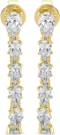 Anita Ko 18kt geelgouden Caro oorbellen met diamant