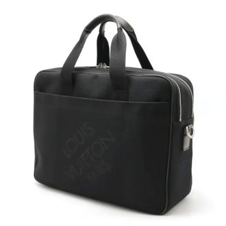 Louis Vuitton Pre-owned Handbags, male, Black, Size: ONE SIZE Pre-owned Associe GM Damier Geant Briefcase