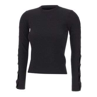 Kaos Trui met ronde hals - Dames - Ronde hals truien - Zwart - S - Truien & Vesten