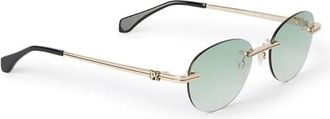 Palm Angels Zonnebrillen - unisex - Zonnebrillen - Geel - 56 MM - Accessoires