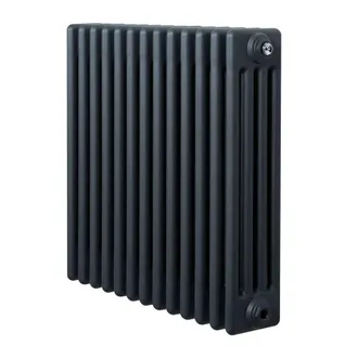 MonsterShop Traditional 4 Column Radiator - 600 x 605mm - Anthracite Grey