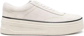 Jil Sander Witte Sneakers met Flatform Zool - Heren - Sneakers - Wit - 40 EU - Su&egrave;de - Schoenen
