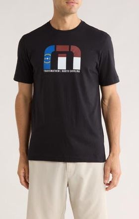 Travis Mathew Record Locator Cotton Graphic T-Shirt in Black at Nordstrom Rack, Size Xx-Large