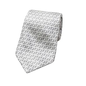 Fendi Pre-owned Accessories, male, Gray, Size: ONE SIZE Pre-owned Cravat