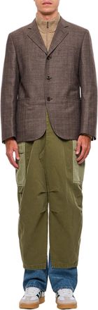 Junya Watanabe Cargo-Style Single Breasted Blazer With Utilitarian Pockets