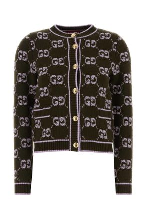 Gucci Embroidered Wool Cardigan