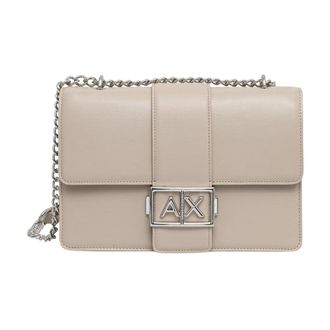 A|X Armani Exchange Crossbody Tas - Dames - Schoudertassen - Beige - ONE Size - Polyester - Tassen