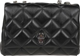 Marc Jacobs Tassen, Dames, Zwart, ONE Size, Leer, The Quilted Slim Dual Convertible Shoulder Bag
