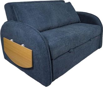 Home Heavenly Home Heavenly - Sof&aacute; Cama Thor Sof&aacute; Plegable Tapizado En Tela Super Soft, 105x99x89 Cm. Color : 2 Plazas Azul