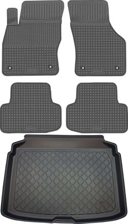 OEM Juego De Alfombrillas De Goma Para Coche Y Alfombrilla Para Maletero Para Audi A3 Iii 8v Hatchback (de Agosto De 2012 A Marzo De 2020)