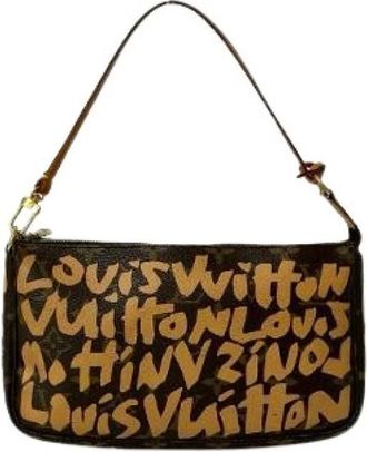 Louis Vuitton Pre-owned Shoulder Bags, female, Brown, Size: ONE SIZE Pre-owned Canvas Shoulder Bag