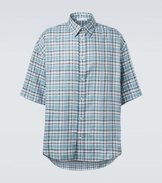 Acne Studios Camicia oversize in flanella a quadri