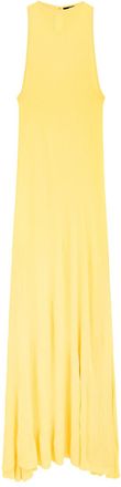 Jacquemus La Robe Maille Sculta Fine-knit Maxi Dress - Yellow Light - 38 (UK10 / S)