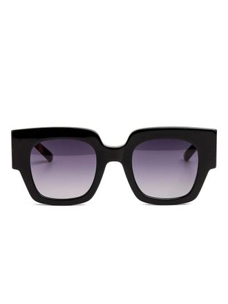 Kaleos Novak square-frame sunglasses - Black