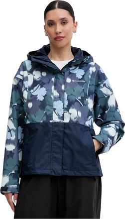 Columbia Hikebound Printed Waterdichte Jas - Dames - Outdoorjassen - Veelkleurig - XS - Polyester - Fitness