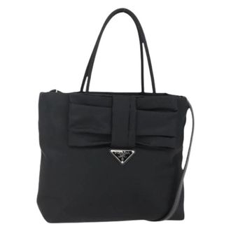 Prada Pre-owned Nylon handbags - Dames - Vintage Shopper - Zwart - ONE Size - Nylon - Vintage