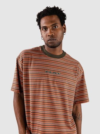 Vans Cameron Stripe Knit T-Shirt marrone