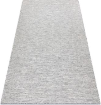 RugsX Rugsx - Alfombra Sisal Patio 3071 Griego Tejido Plano Gris / Beige Beige 136x190 Cm