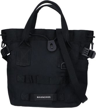 Balenciaga Black Nylon Tote Bag (Pre-Owned)