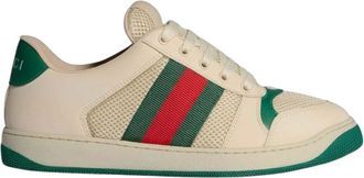 Gucci Off White Stripes Screener Sneakers