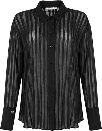 Patrizia Pepe Transparent Oversized Shirt