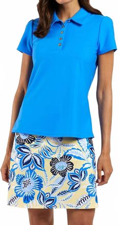 Jude Connally Angelica Collared Shirt In Harbor Blue