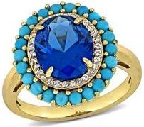Delmar Lab Created Blue Spinel Turquoise Ring at Nordstrom Rack, Size 5
