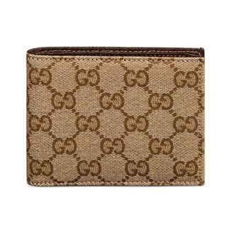 Gucci Accessoires, Heren, Beige, ONE Size, GG Bi-fold Portemonnee