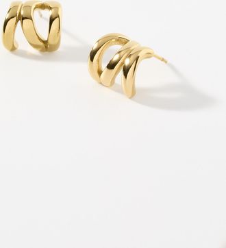 Simons Womens Claw half-Hoop Earrings