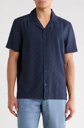 Scotch & Soda Check Camp Shirt in Sky Captain at Nordstrom Rack, Size X-Large
