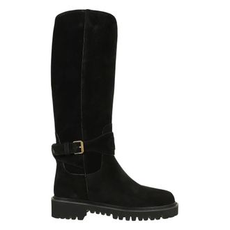 Valentino Garavani VLogo Signature Split Leder Laars 40mm - Dames - Schoenen - Zwart - Maat: 40 EU Leer