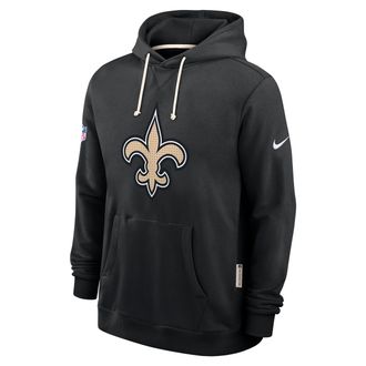 Nike New Orleans Saints Initial Home Sideline Nike Mens Dri-FIT NFL Pullover Hoodie in Black | 03AZ00A7W-A0M