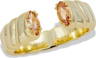 Savvy Cie Jewels Open Ring in Yellow at Nordstrom Rack, Size 7