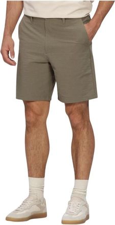 Selected Seersucker Shorts - Heren - Korte Broeken - Groen - XL - Katoen - Korte Broeken