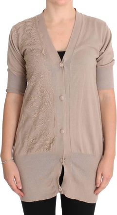 Pink Memories MEMORIES Lace Cotton Cardigan Womens Sweater