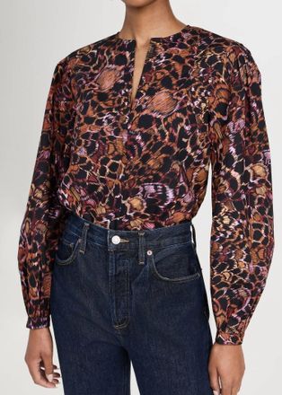 Ulla Johnson Ilara Blouse In Rosefinch