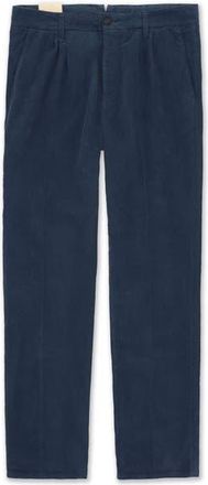 Fortela Pences Corduroy Pleated Trousers in Navy Blue at Nordstrom, Size 30 X 33 Eu