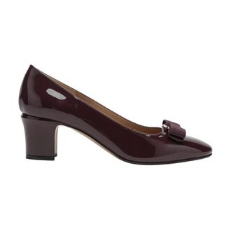 Ferragamo Pumps, female, Brown, Size: 6 1/2 US Mid Ornament Pump