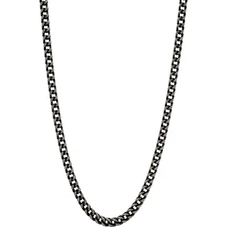 Ed Hardy Mens Stainless Steel Rope Chain Necklace in Silver at Nordstrom Rack