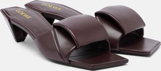 Loewe Origami leather mules