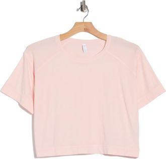 Zella Vintage Wash Boxy Tee in Pink Crystal at Nordstrom Rack, Size Large