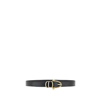 Chlo&eacute; Calf Leather Belt - Black