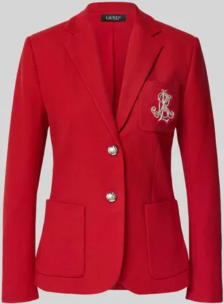 Lauren Ralph Lauren Blazer mit Reverskragen Modell ANFISA in Rot, Größe S